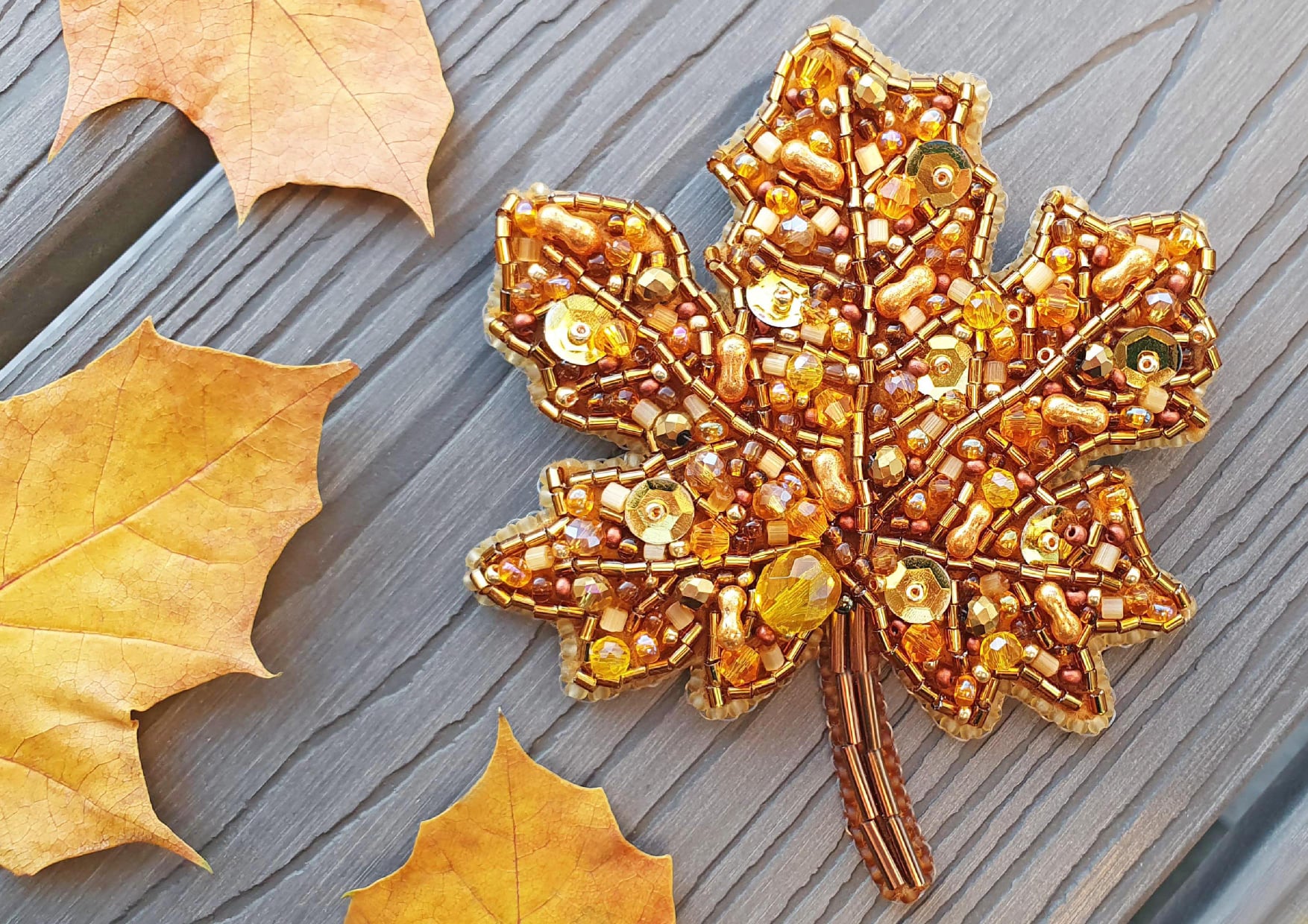 Maple Leaf Brooch